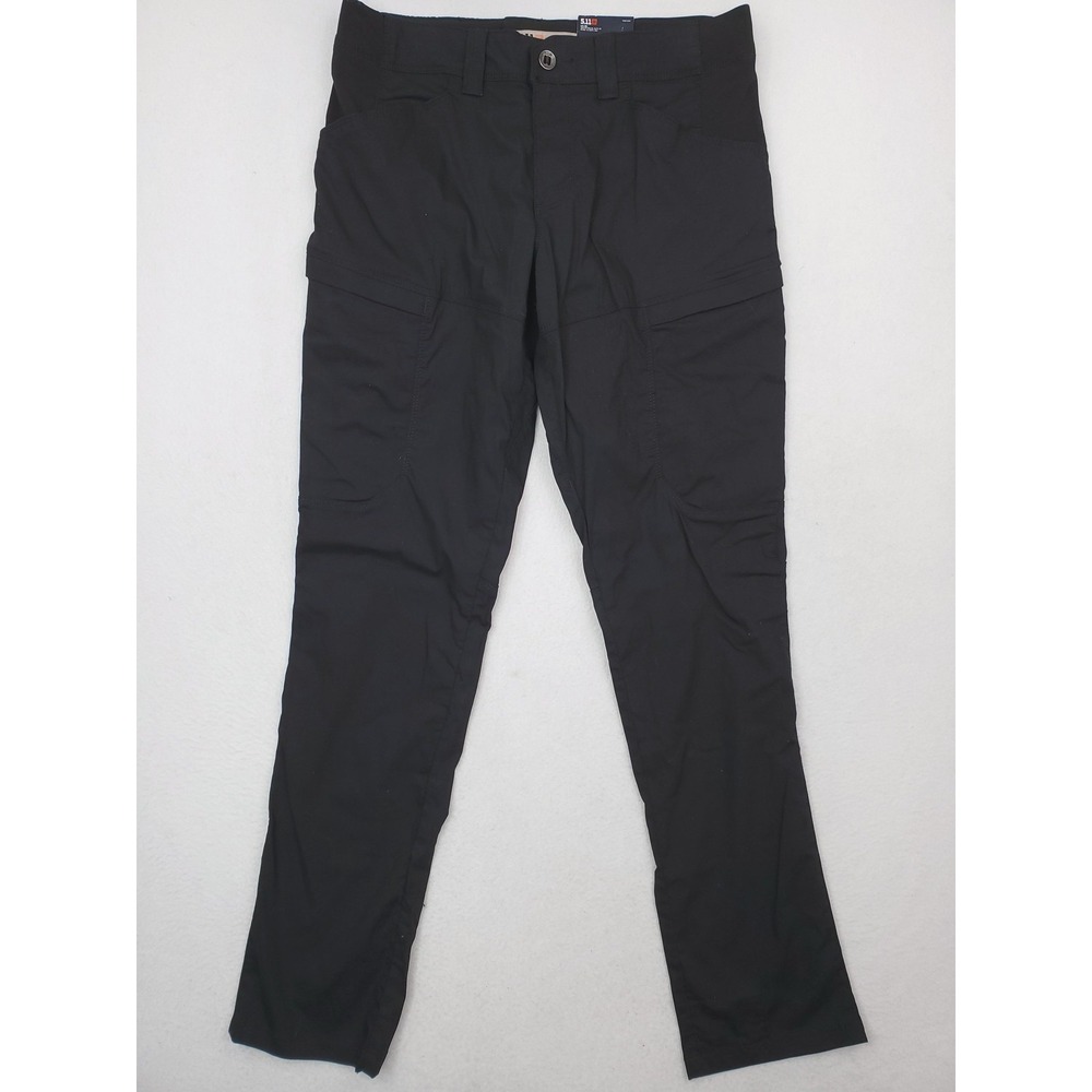 5.11 Tactical Spire Pants Womens 8 Black Cargo Utility Straight Stretch Outdoor